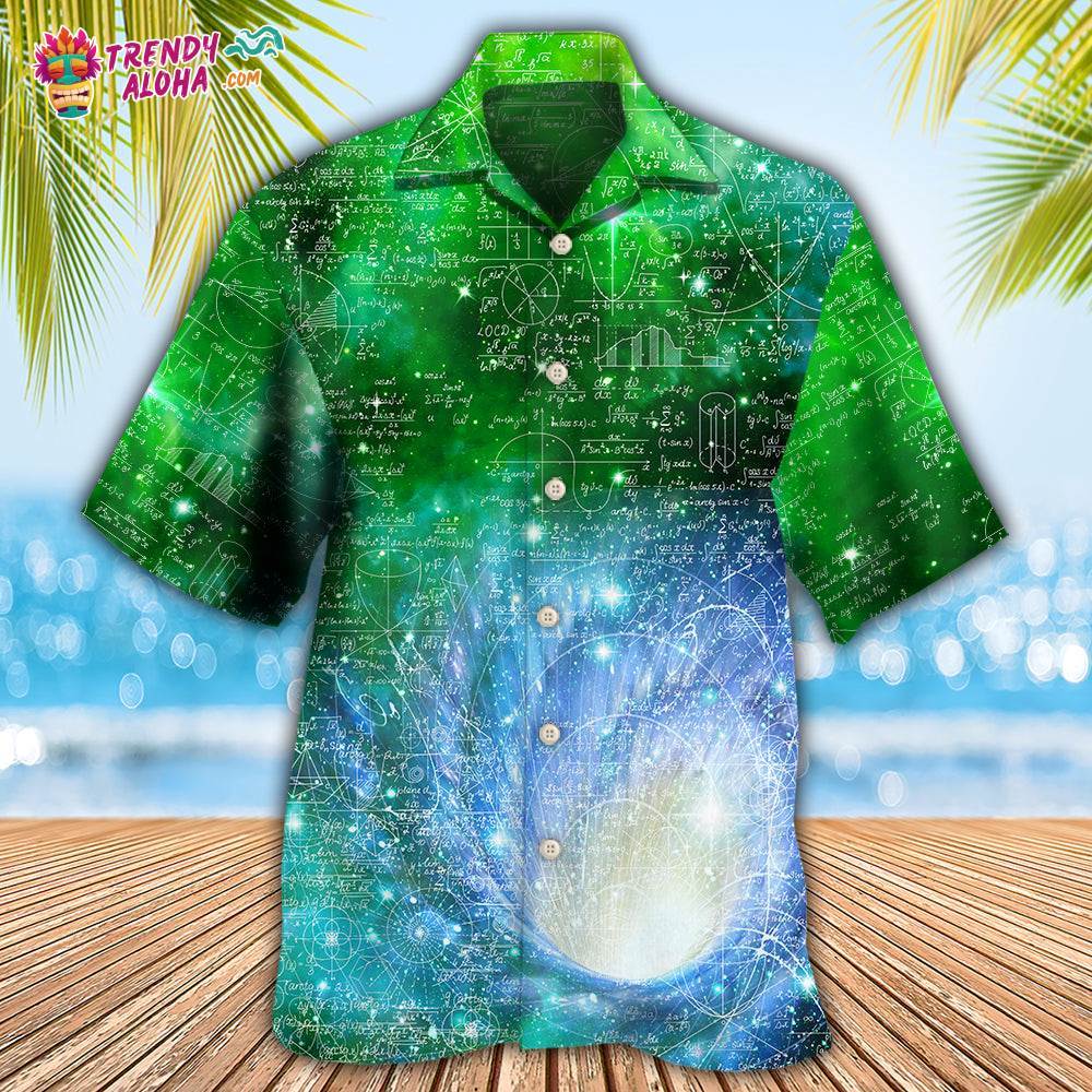 Math Astrophysics Astronomy Colorful Galaxy Hawaiian Shirt – Trendy Aloha
