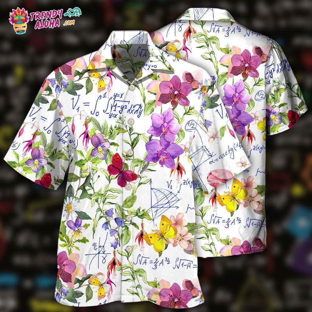 Math Floral Lovely Style Hawaiian Shirt – Trendy Aloha