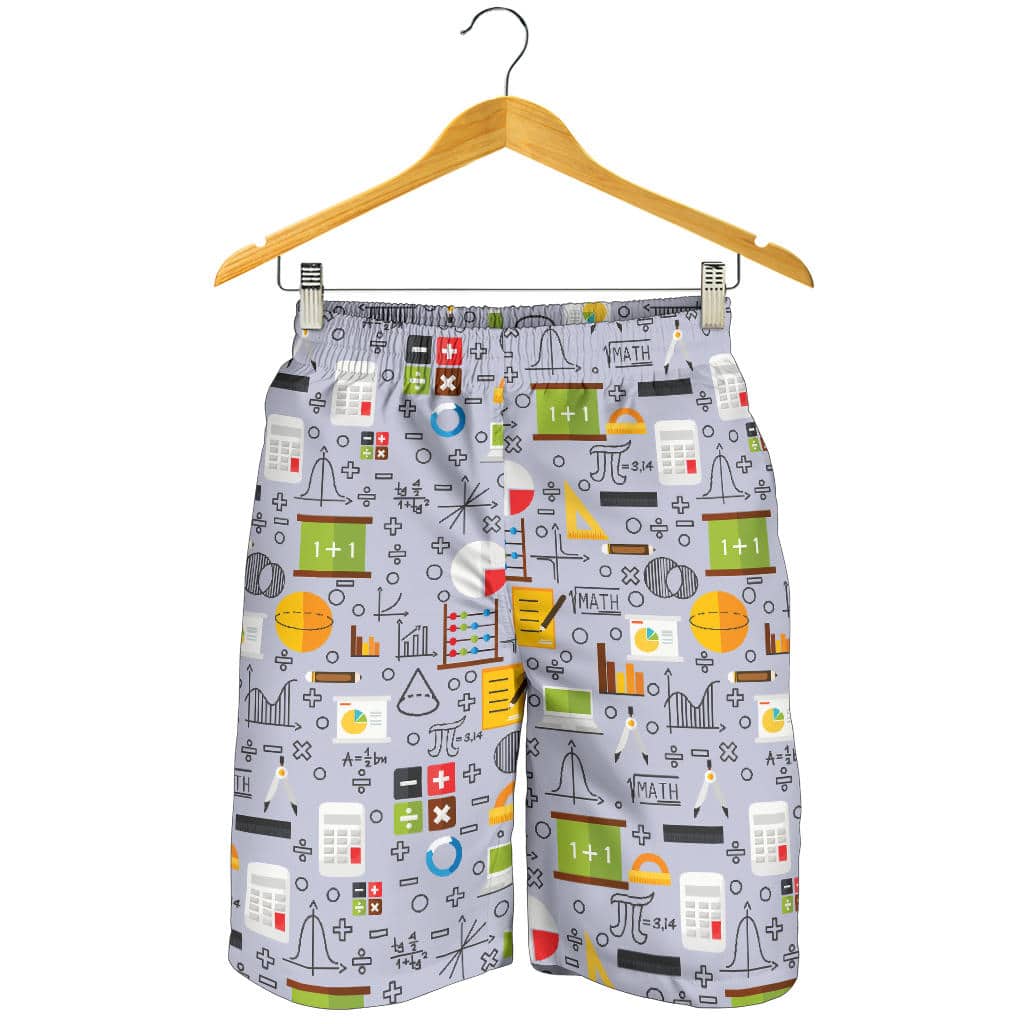 Math Pattern Print Design 04 For Men Women Kid Shorts