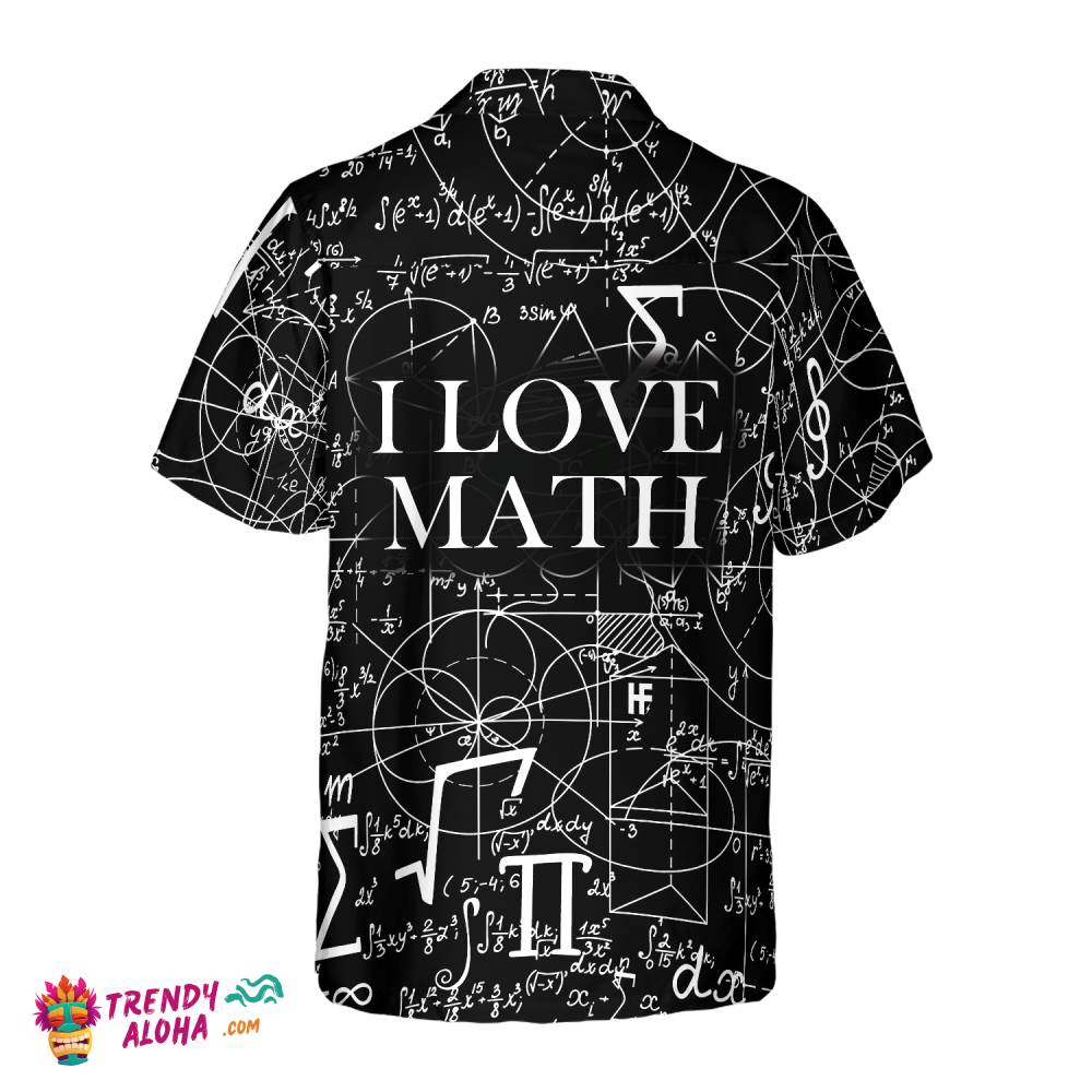 Math Seamless Pattern Pumpkin Pi Hawaiian Shirt