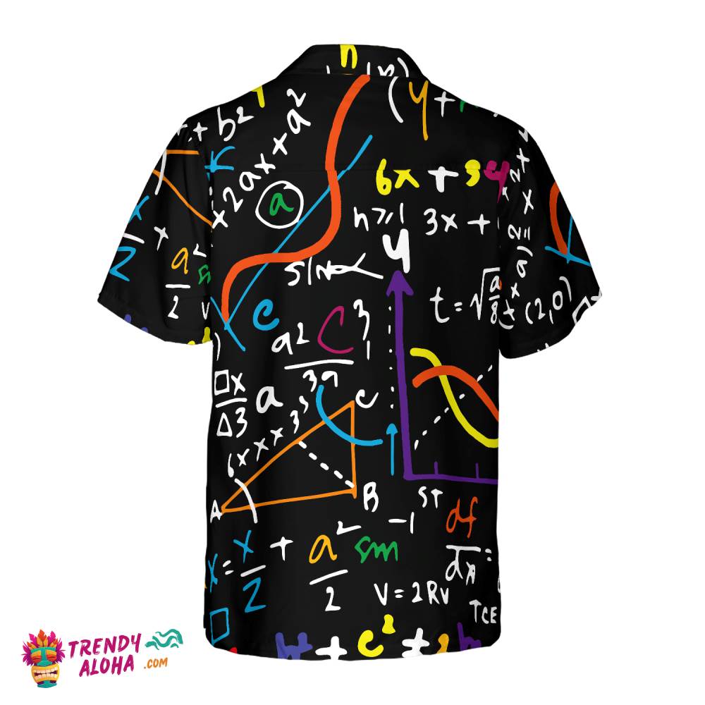 Math Teacher Seamless Pattern Hawaiian Shirt