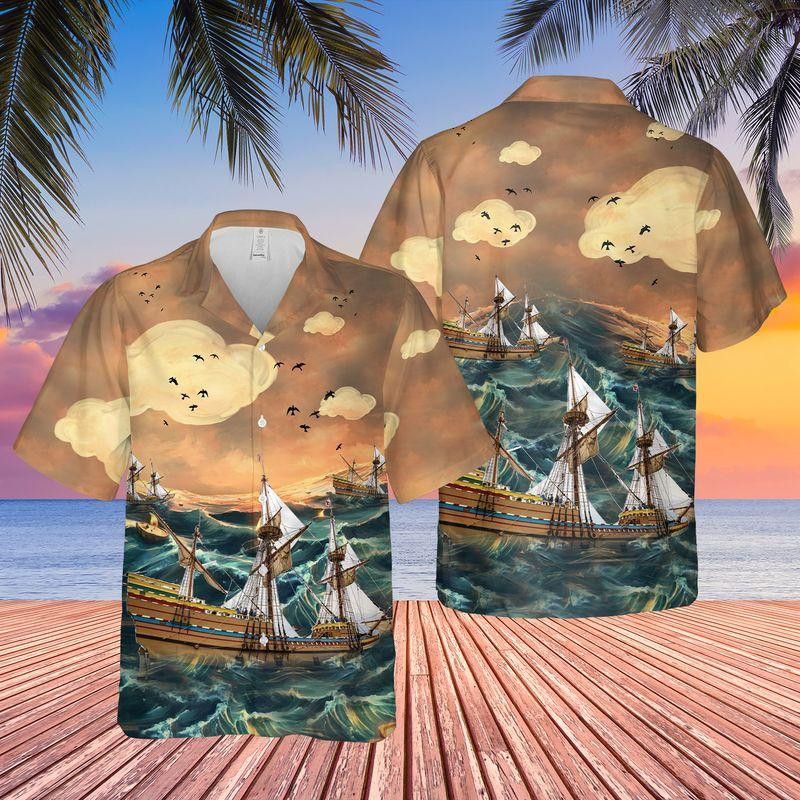 Mayflower Trendy Hawaiian Shirt Set Unisex