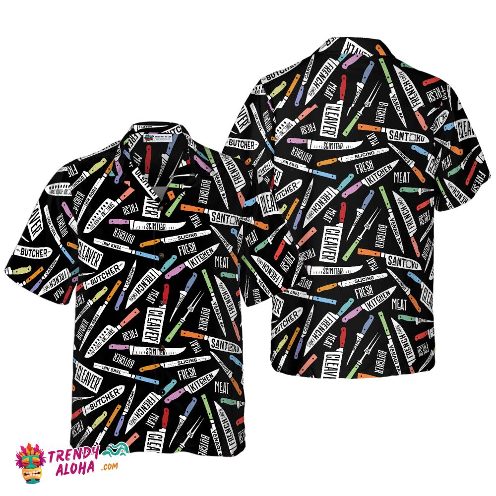 Meat & Fish Cutting Knives Chef Hawaiian Shirt