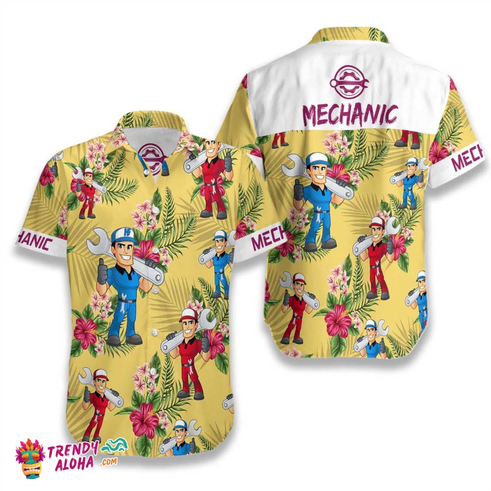 Mechanic Hawaiian Shirt Mechanic Hawaiian Shirt