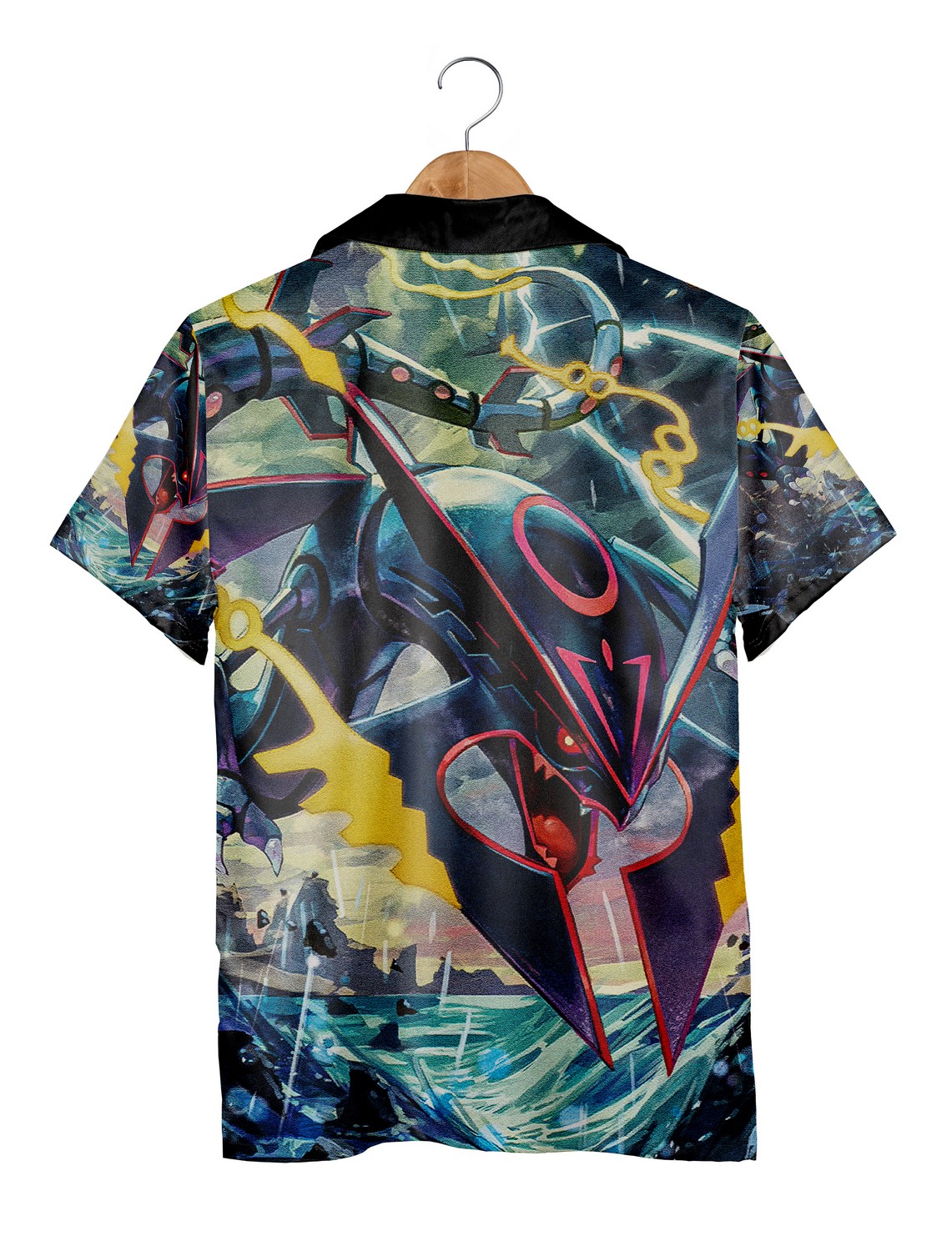 Mega Rayquaza Aloha Shirt, Rayquaza Anime Character Pokemon Hawaiian Shirt
