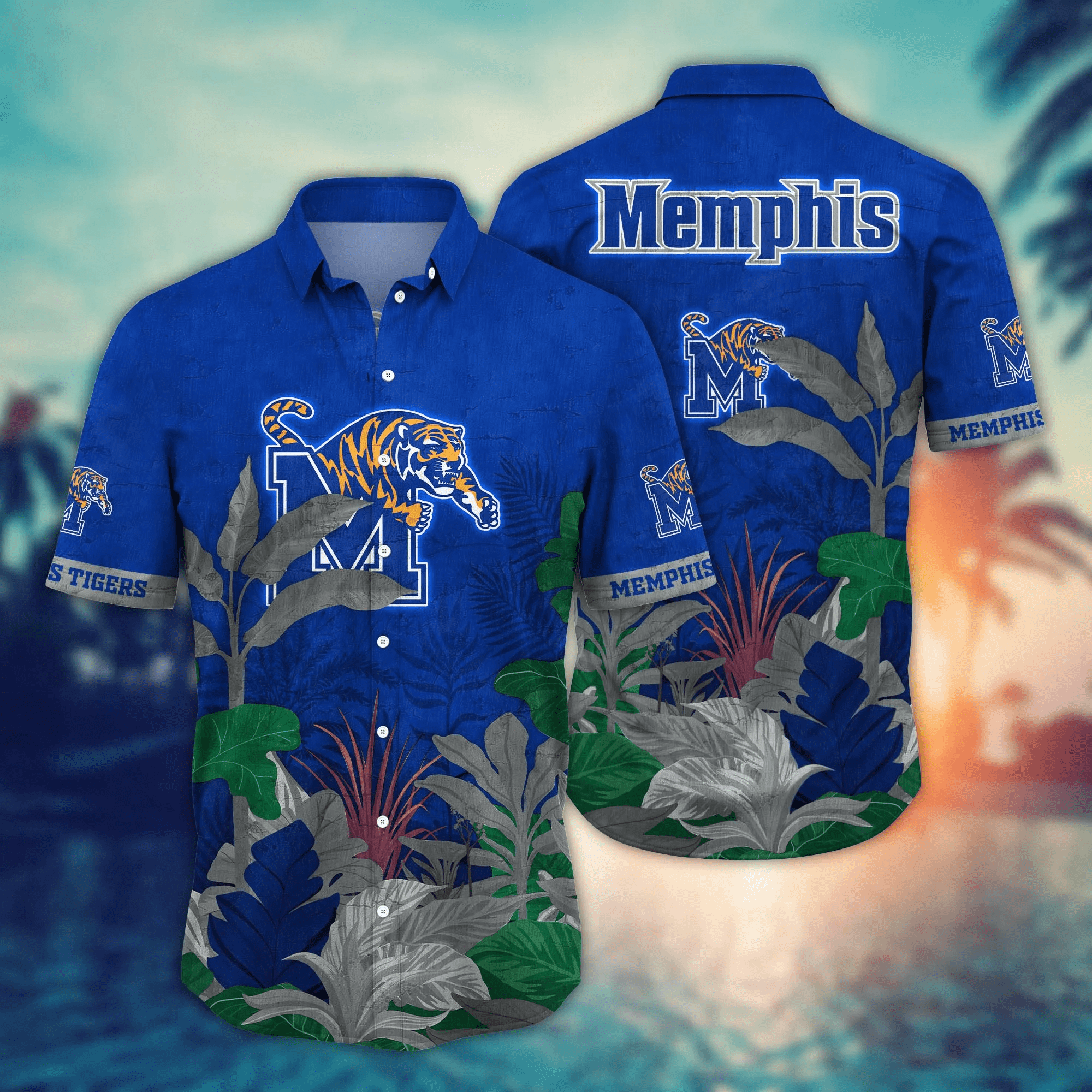 Memphis Tigers NCAA Hawaiian Shirt Bikinis Aloha Shirt