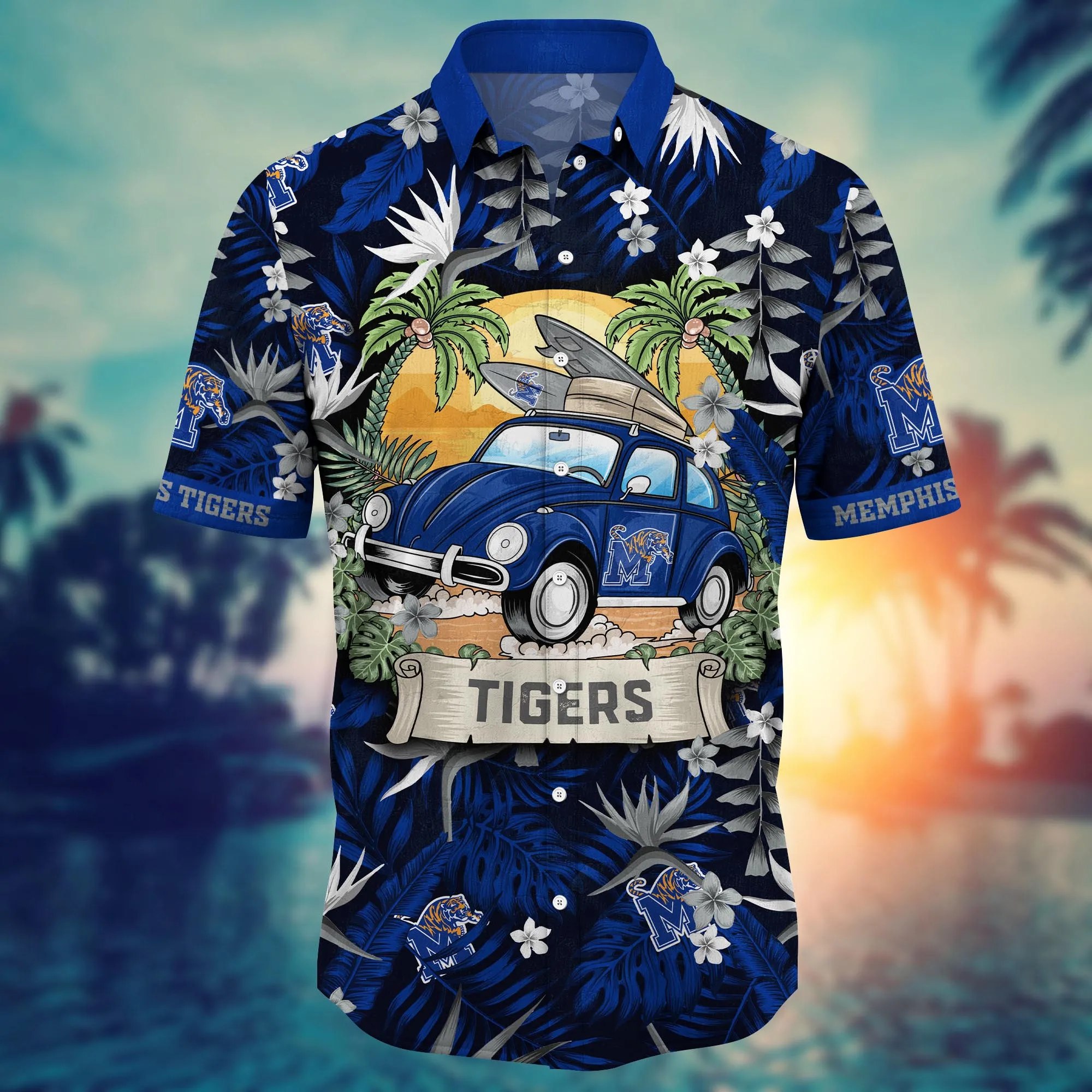 Memphis Tigers NCAA Hawaiian Shirt Julytime Qualifying Match Shirts