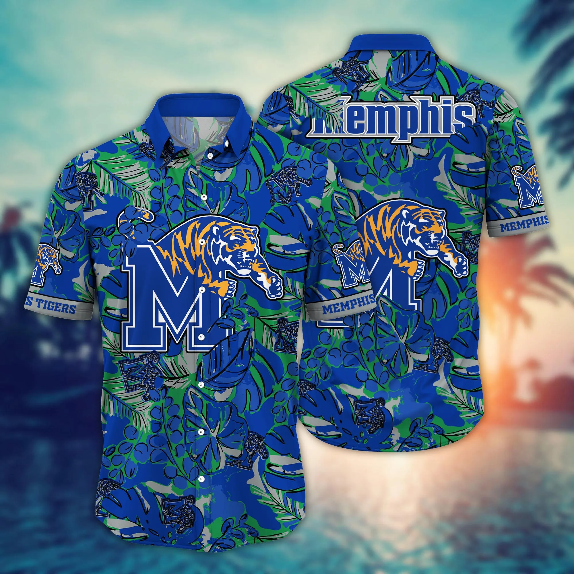 Memphis Tigers NCAA Hawaiian Shirt Pool Days Aloha Shirt