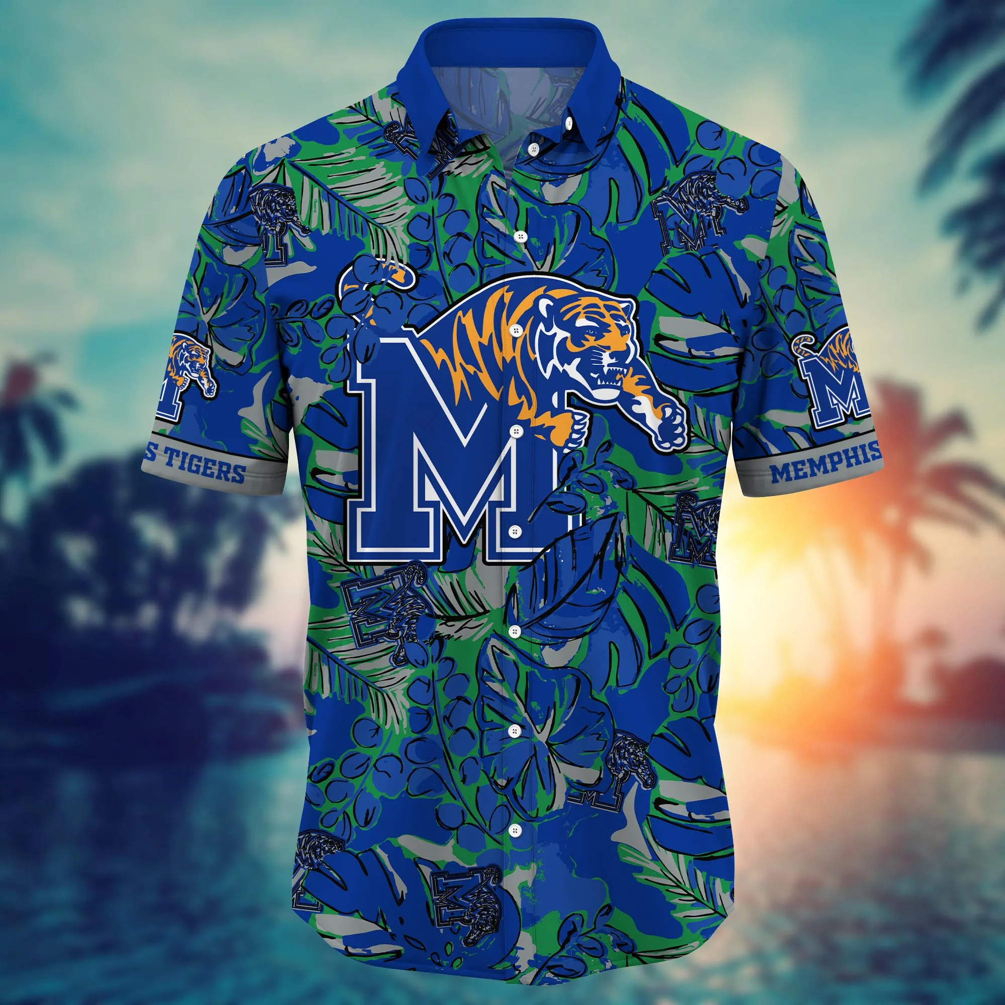 Memphis Tigers NCAA Hawaiian Shirt Pool Days Aloha Shirt