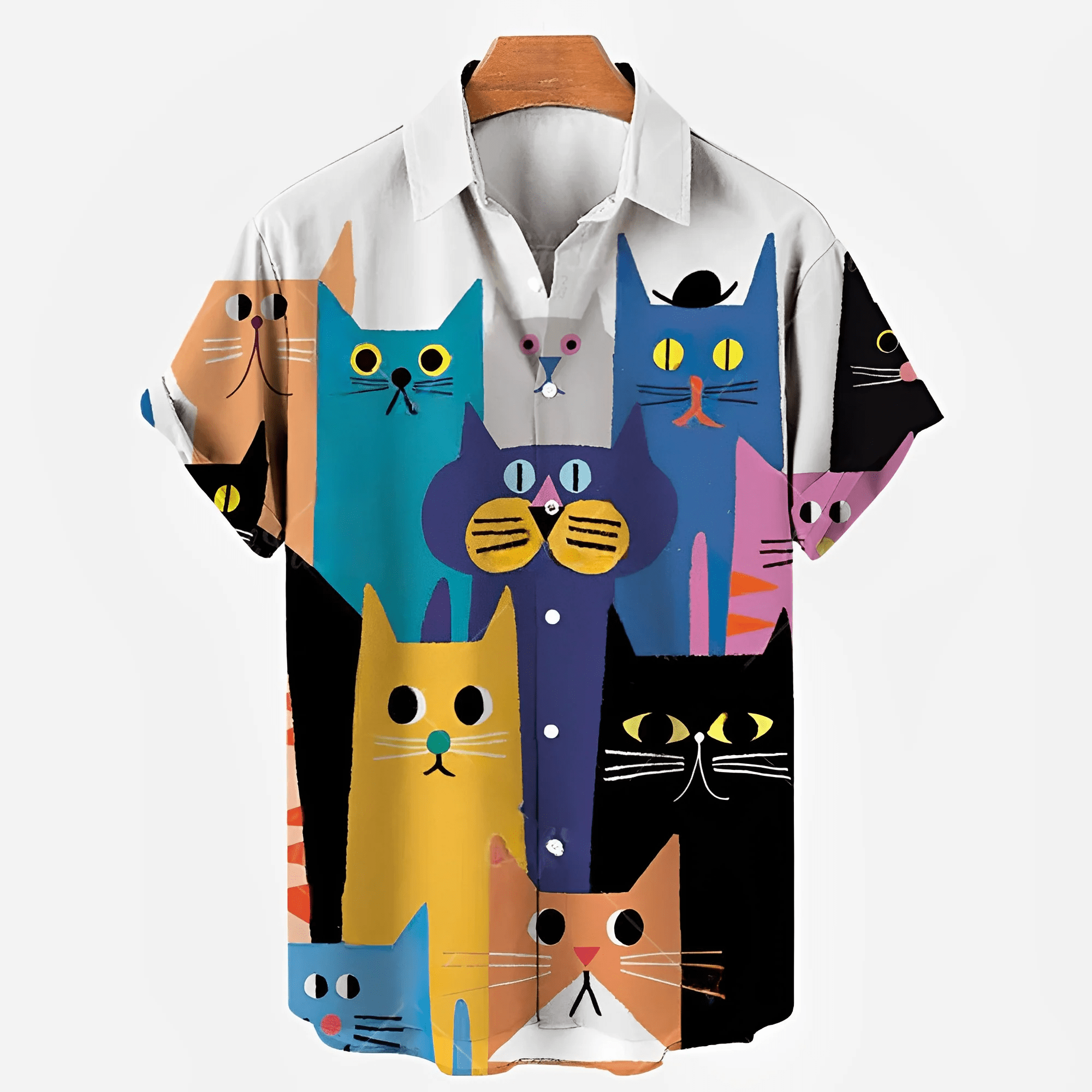 Men’s Cat Trendy Hawaiian Shirt, Trendy Hawaiian Shirt For Men And Women