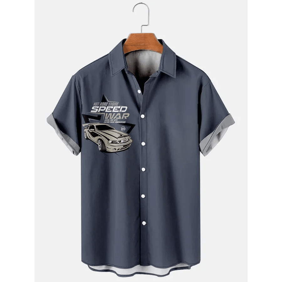 Men’s Contrast Color Car Simple Casual Trendy Hawaiian Shirt Vintage, Trendy Hawaiian Shirt For Men, Women Men’s Contrast Color Car Simple Casual Trendy Hawaiian Shirt Vintage, Trendy Hawaiian Shirt For Men, Women