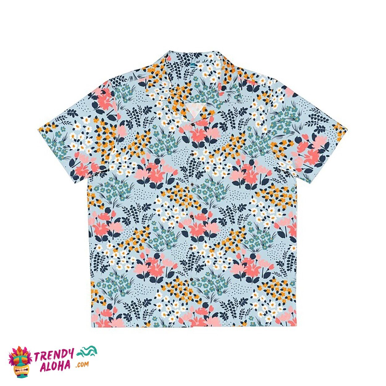 Men’s Hawaiian 3D Print Short Sleeve Beach Holiday Blouse Tee