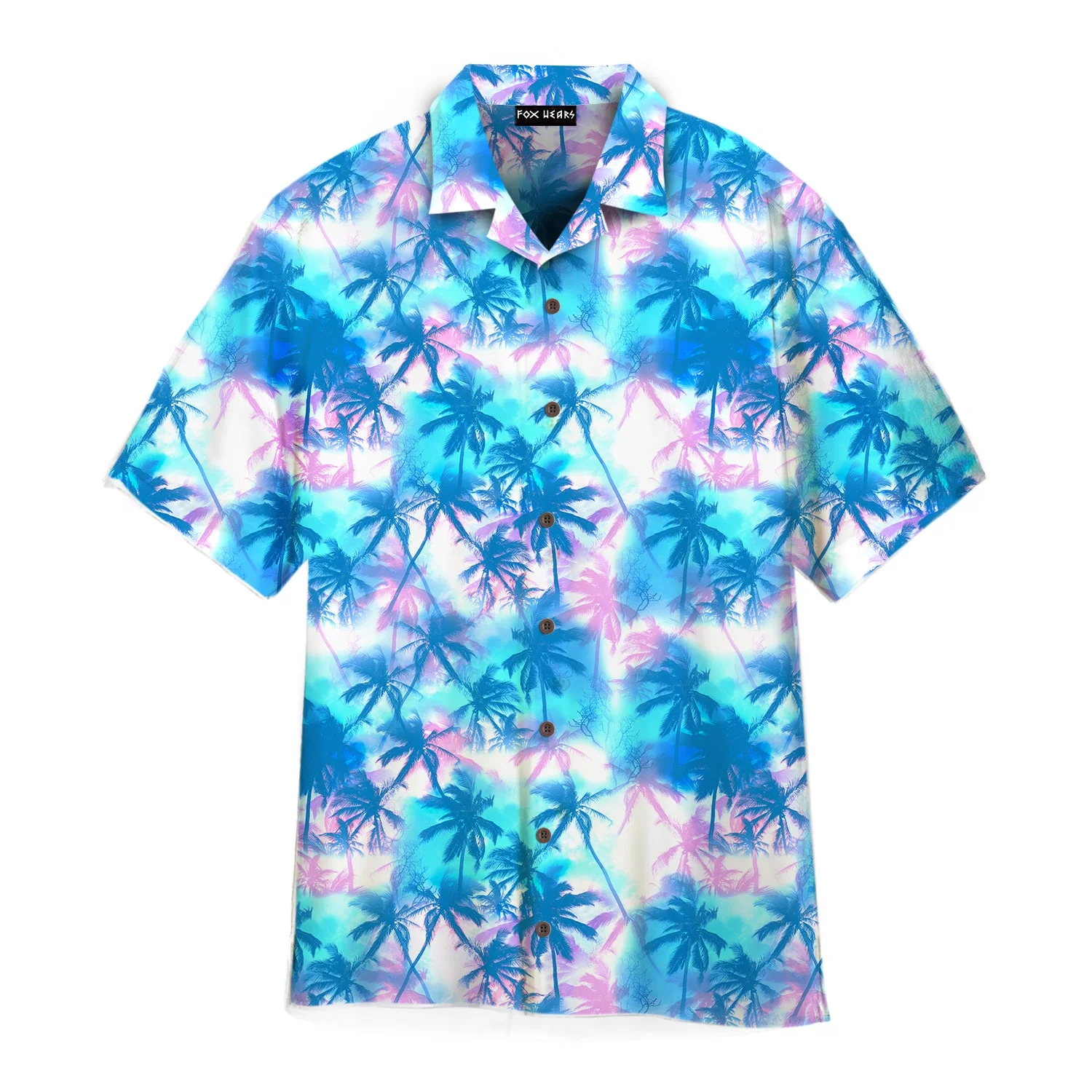 Mens Neon Tropical Hawaiian Shirt For Aloha Shirt