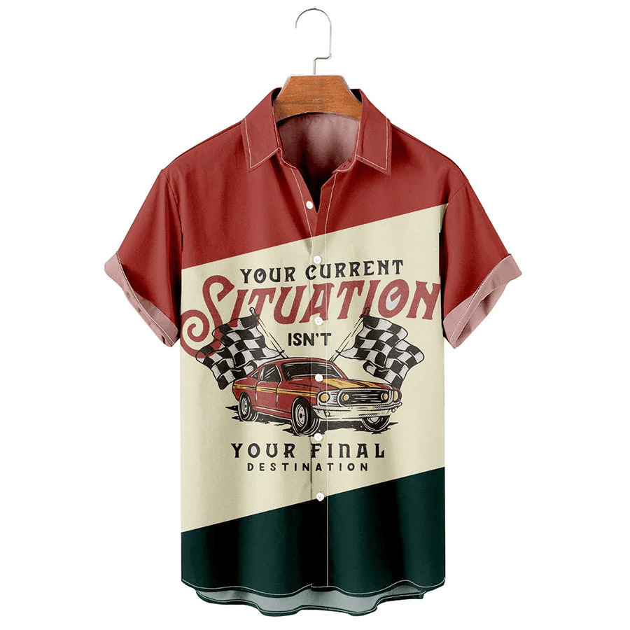Men’s Simple Contrast Color Car Pattern Casual Shirt, Trendy Hawaiian Shirt Vintage, Trendy Hawaiian Shirt For Men, Women Men’s Simple Contrast Color Car Pattern Casual Shirt, Trendy Hawaiian Shirt Vintage, Trendy Hawaiian Shirt For Men, Women