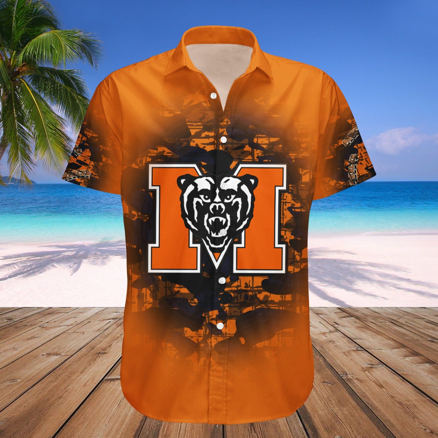 Mercer Bears Hawaii Shirt Camouflage Vintage – NCAA