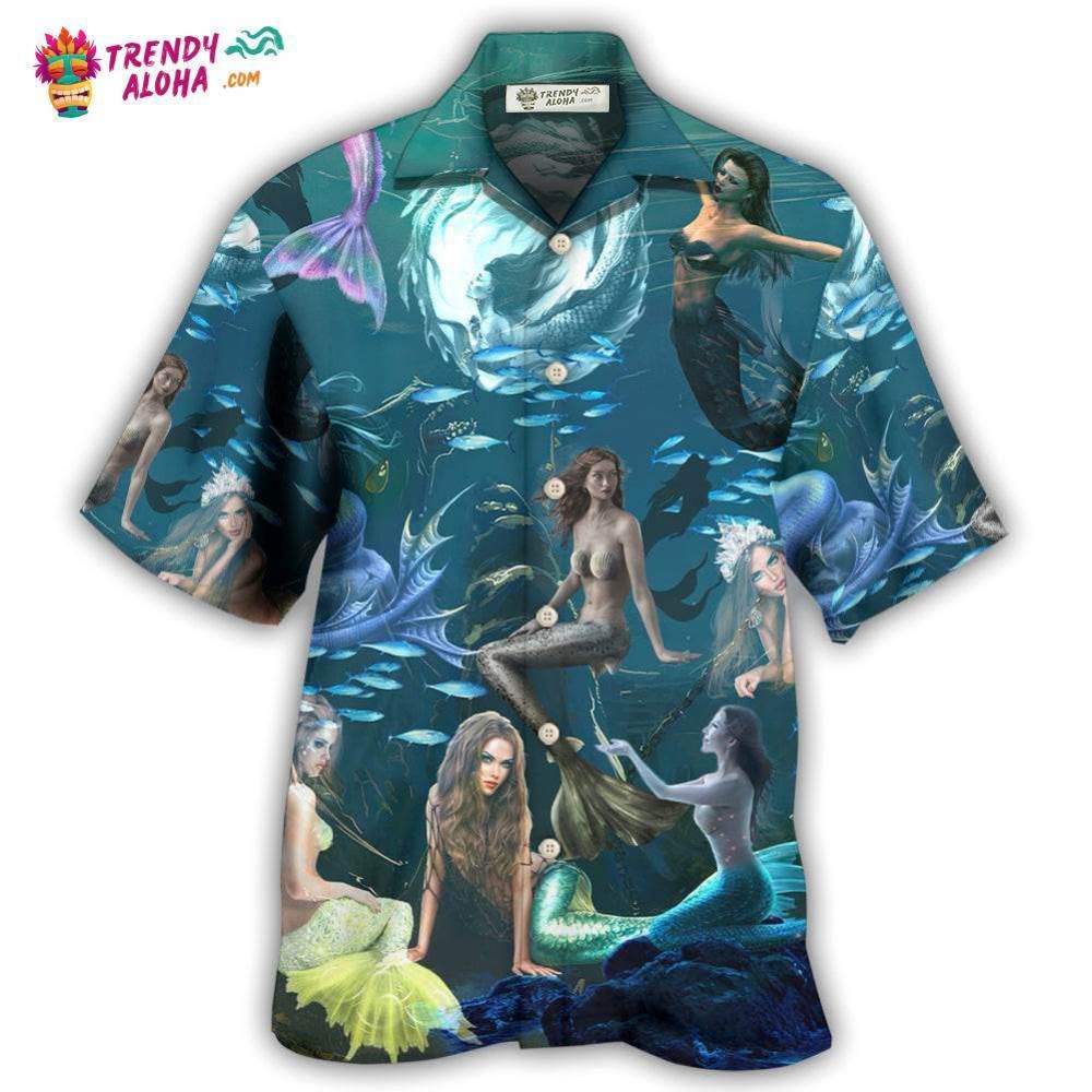 Mermaid In The Dark Deep Sea Hawaiian Shirt – Trendy Aloha Mermaid In The Dark Deep Sea Hawaiian Shirt – Trendy Aloha