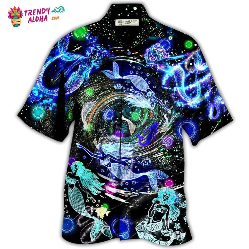 Mermaid Love Ocean With Lot Of Mermaid Hawaiian Shirt – Trendy Aloha