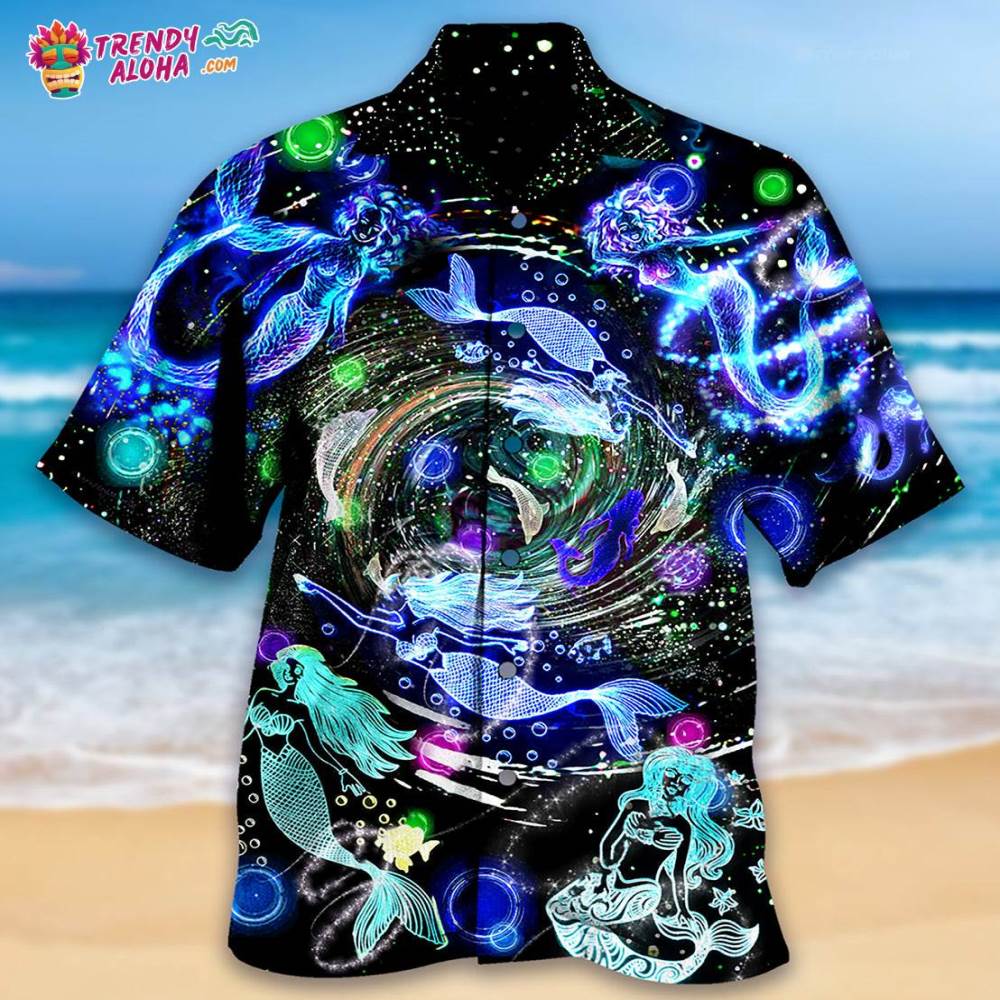Mermaid Love Ocean With Lot Of Mermaid Hawaiian Shirt – Trendy Aloha