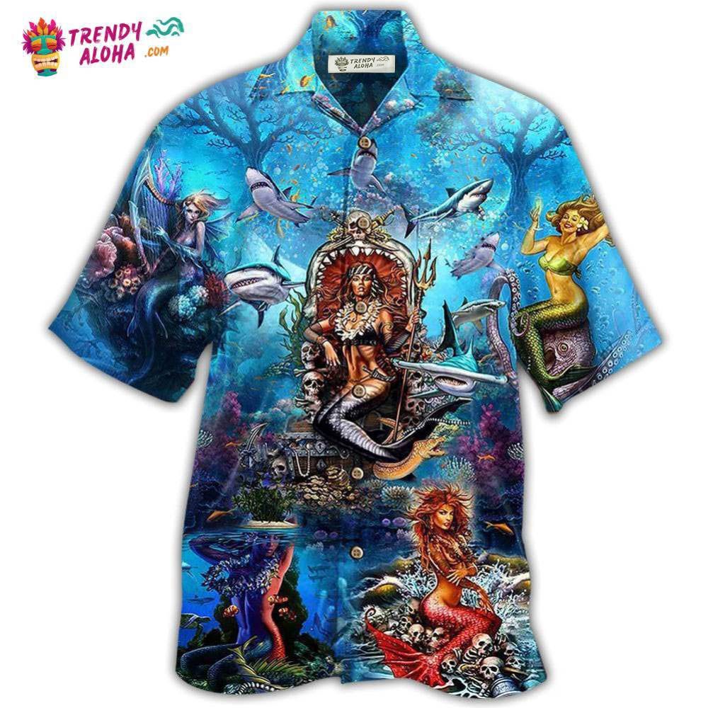 Mermaid Queen Style Hawaiian Shirt – Trendy Aloha Mermaid Queen Style Hawaiian Shirt – Trendy Aloha