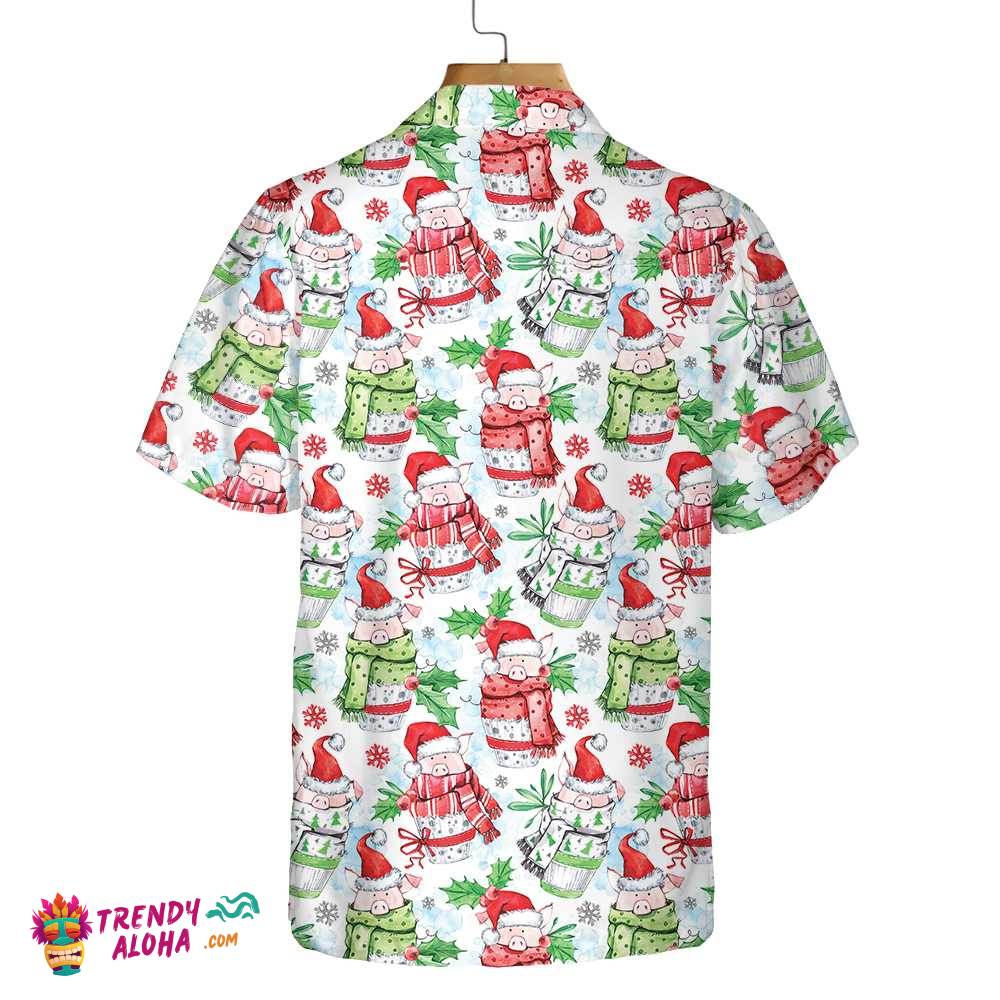 Merry Christmas Cute Pigs Hawaiian Shirt, Funny Christmas Shirt, Unique Gift For Christmas Merry Christmas Cute Pigs Hawaiian Shirt, Funny Christmas Shirt, Unique Gift For Christmas