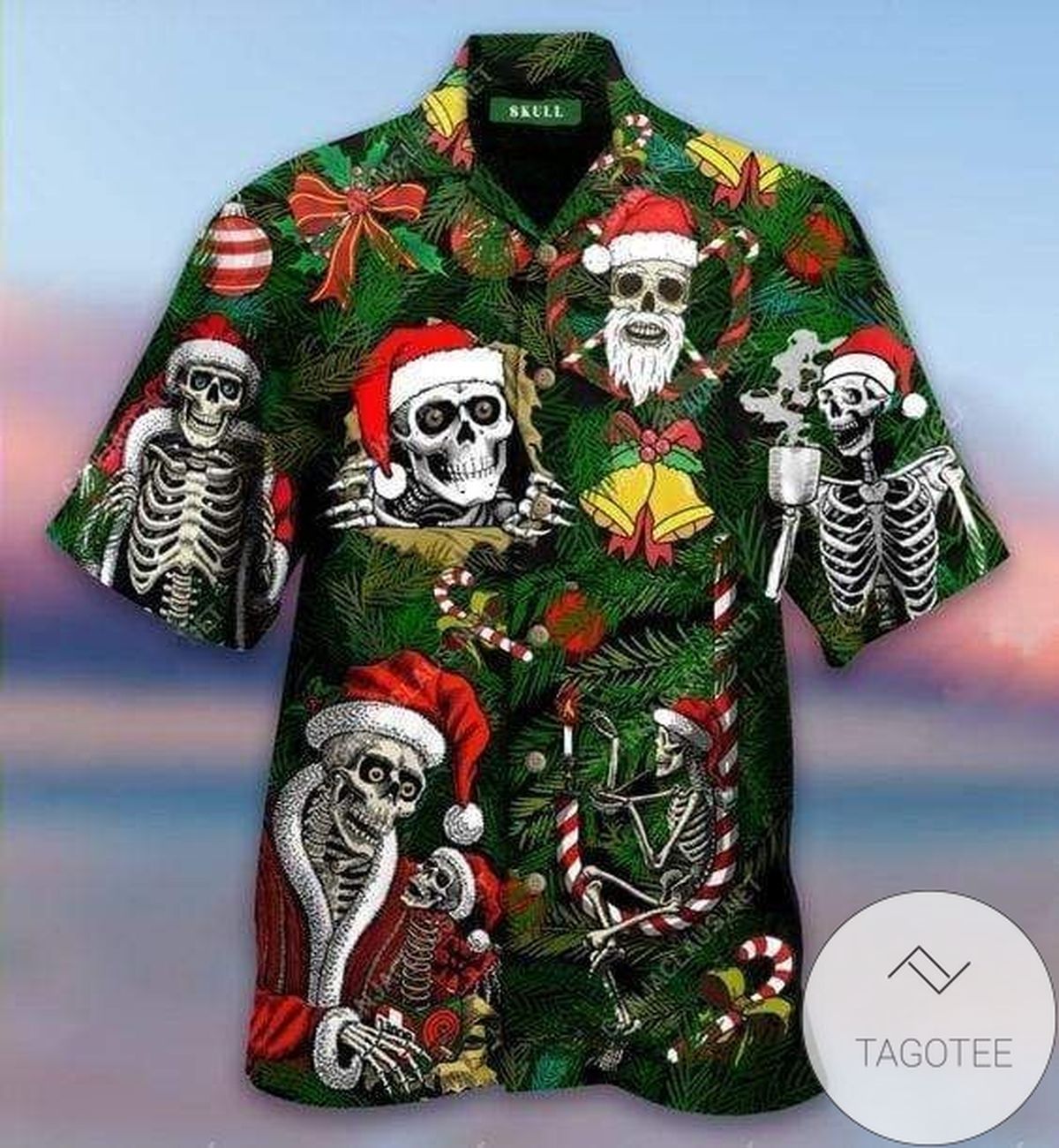 Merry Christmas Skull Santa Elegance Hawaiian Shirt Collection