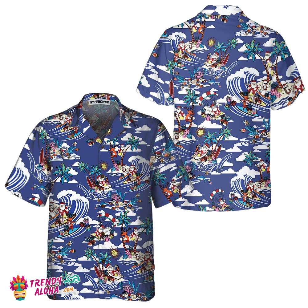 Merry Christmas Tropical Pattern Hawaiian Shirt, Unique Christmas Shirt, Best Christmas Gift Idea Merry Christmas Tropical Pattern Hawaiian Shirt, Unique Christmas Shirt, Best Christmas Gift Idea