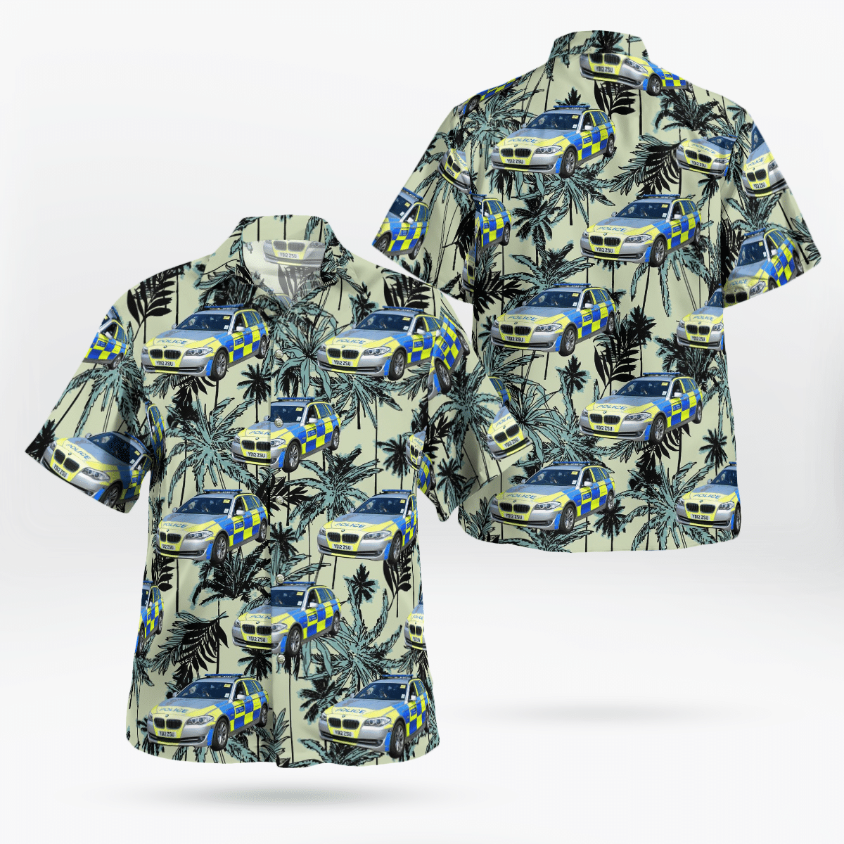 Metropolitan Police Service Bmw 5 Hawaiian Shirt