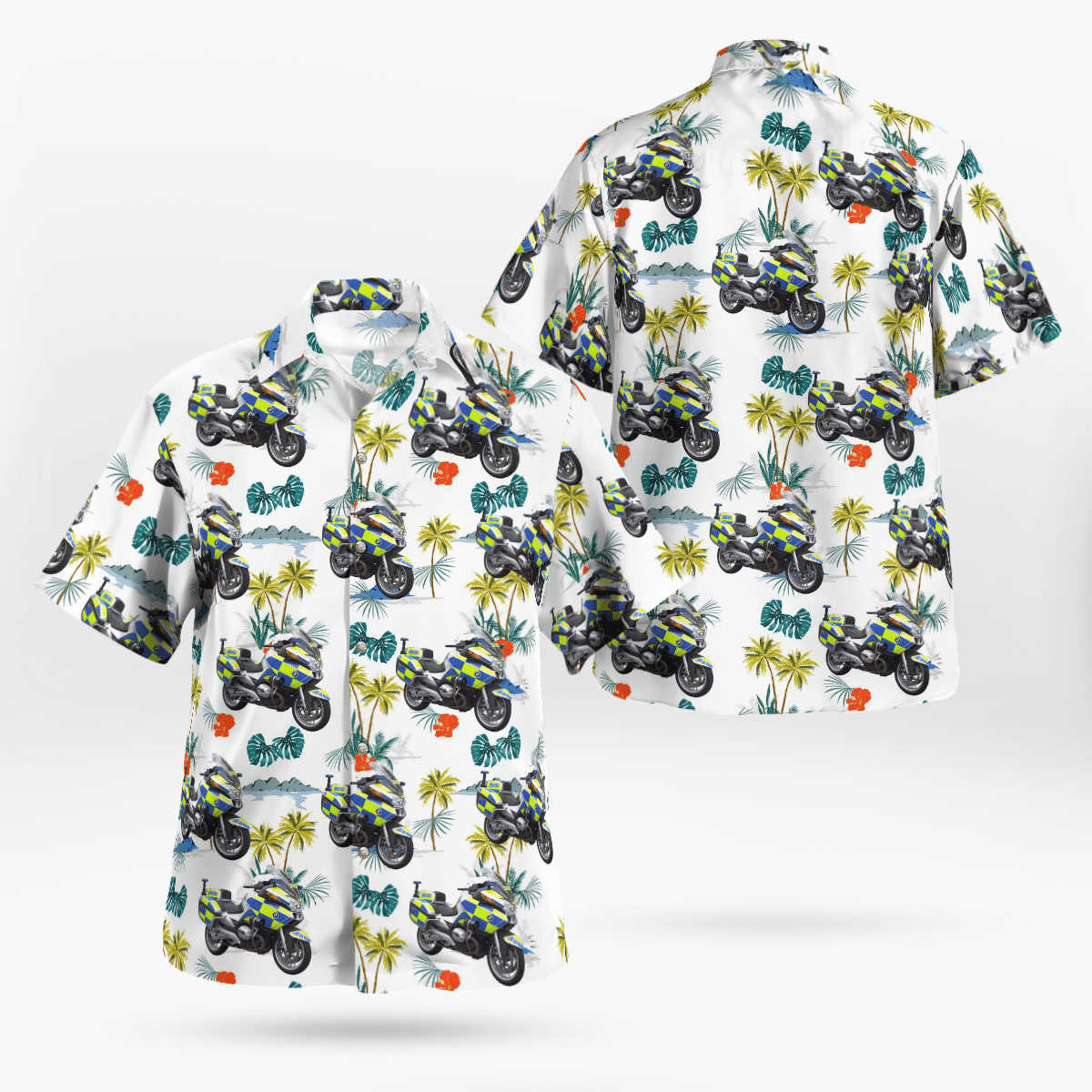 Metropolitan Police Service Bmw Motorcycles Hawaiian Shirt