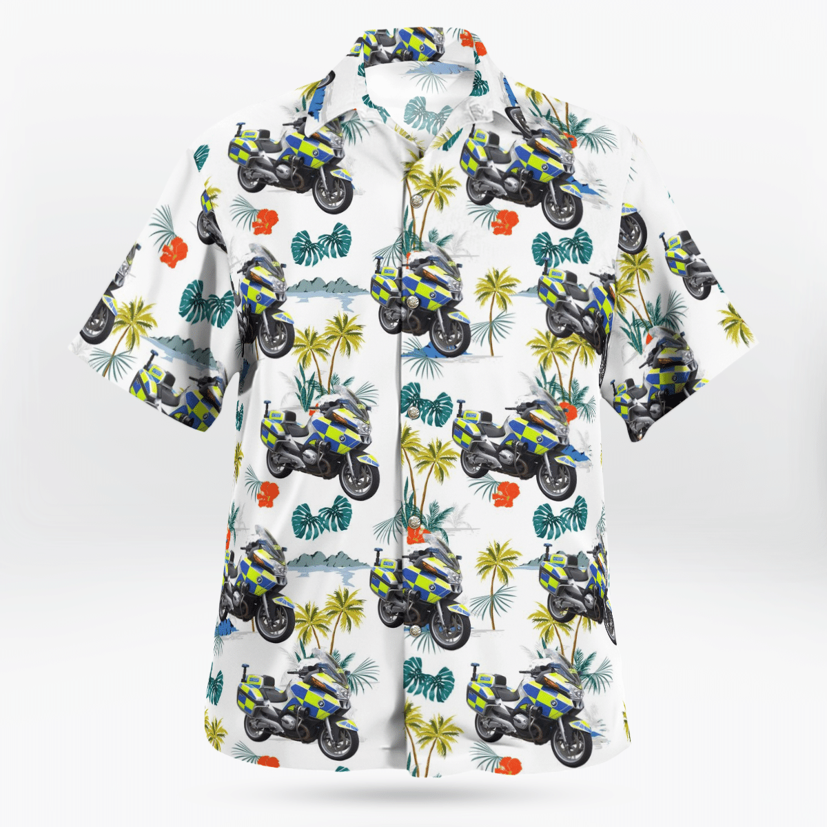 Metropolitan Police Service Bmw Motorcycles Hawaiian Shirt