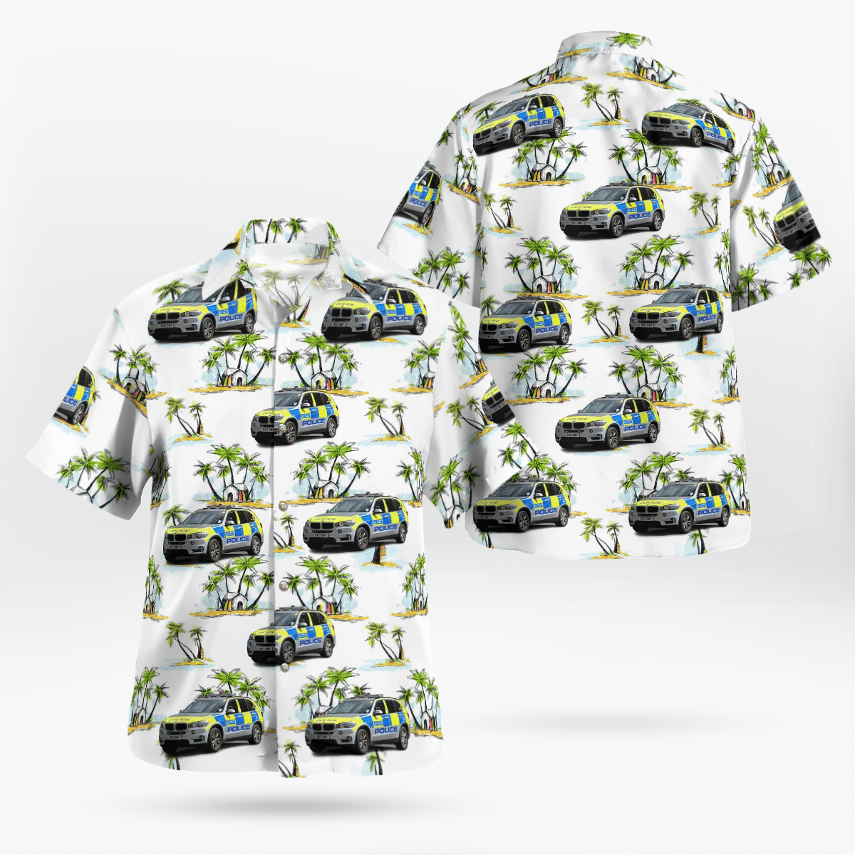 Metropolitan Police Service Bmw X5 Armed Response Vehicle Hawaiian Shirt