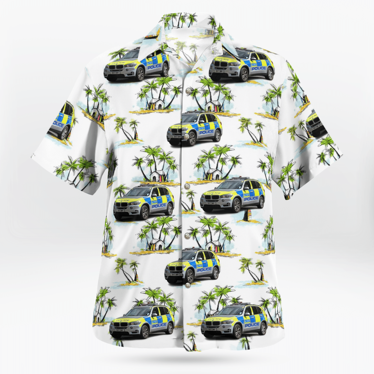 Metropolitan Police Service Bmw X5 Armed Response Vehicle Hawaiian Shirt