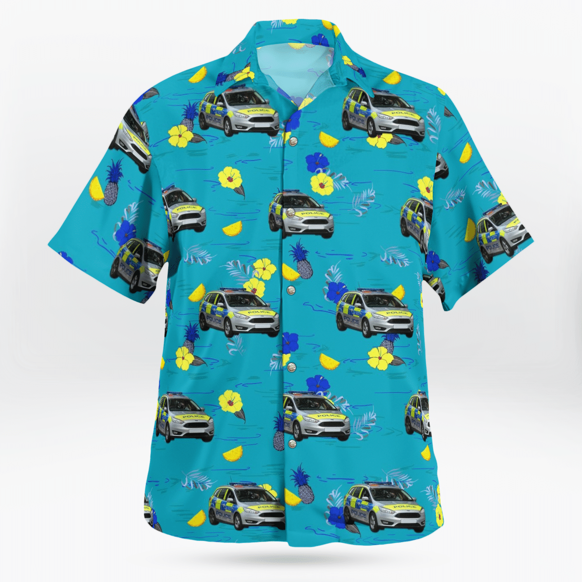 Metropolitan Police Service Ford Focus Incident Response Vehicle Hawaiian Shirt