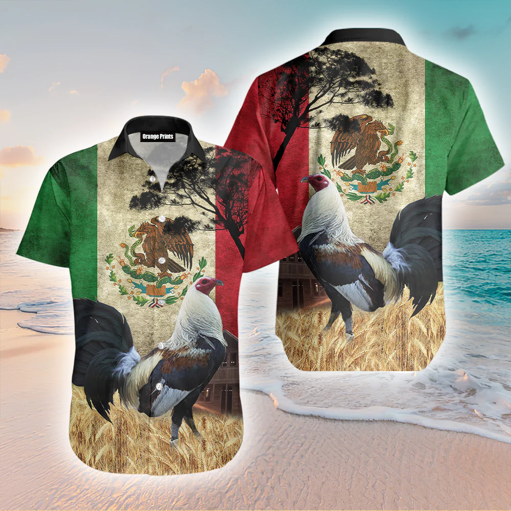 Mexican Rooster Trendy Hawaiian Shirt For