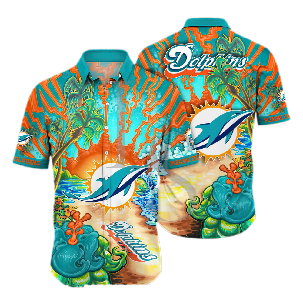 Miami Dolphins Aloha Island Unisex Hawaiian Shirt