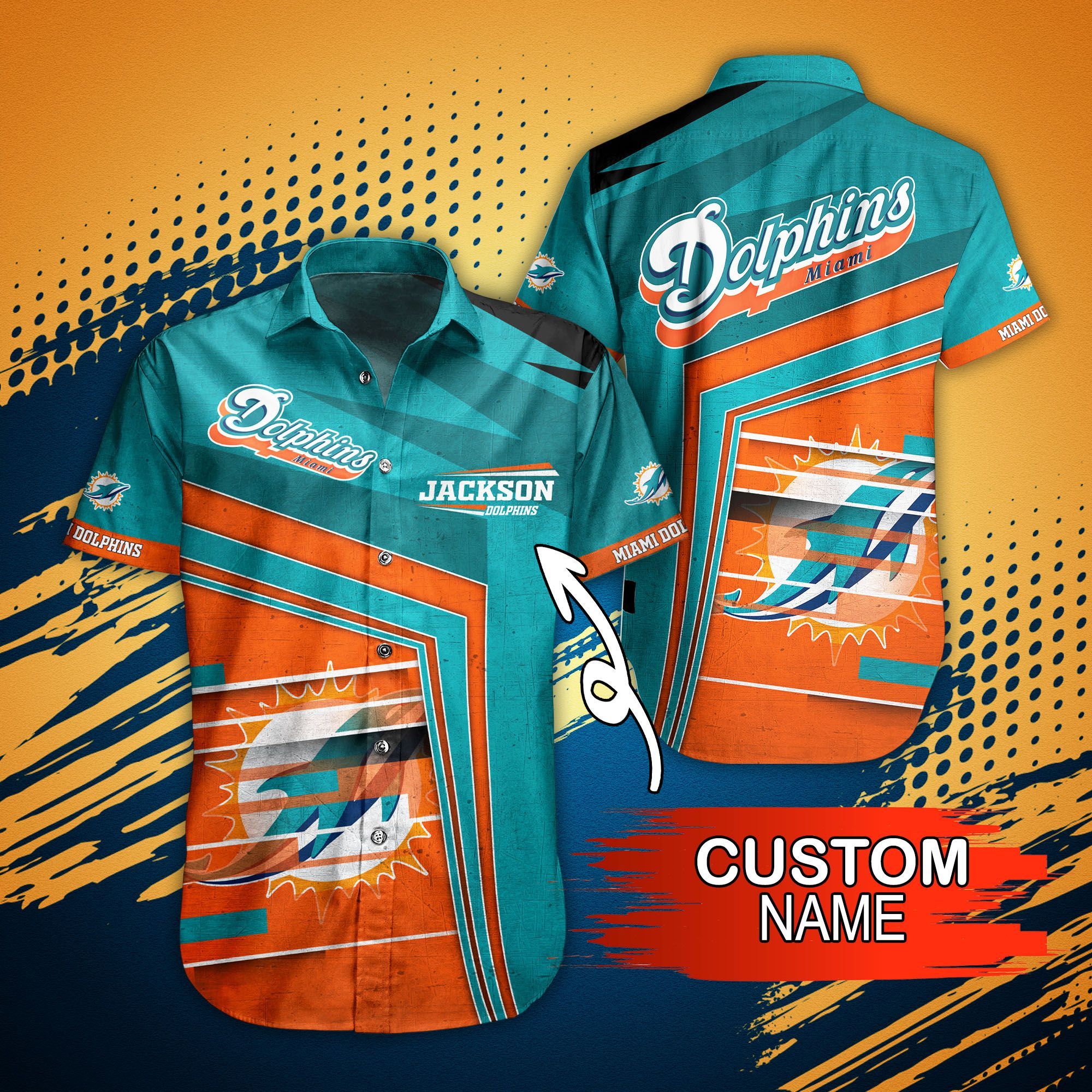 Miami Dolphins Hawaiian Shirt: Personalized Name, Summer Collection, Trendy Aloha