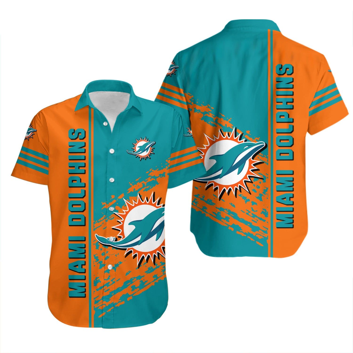 Miami Dolphins Hawaiian Shirt Quarter Style – NFL