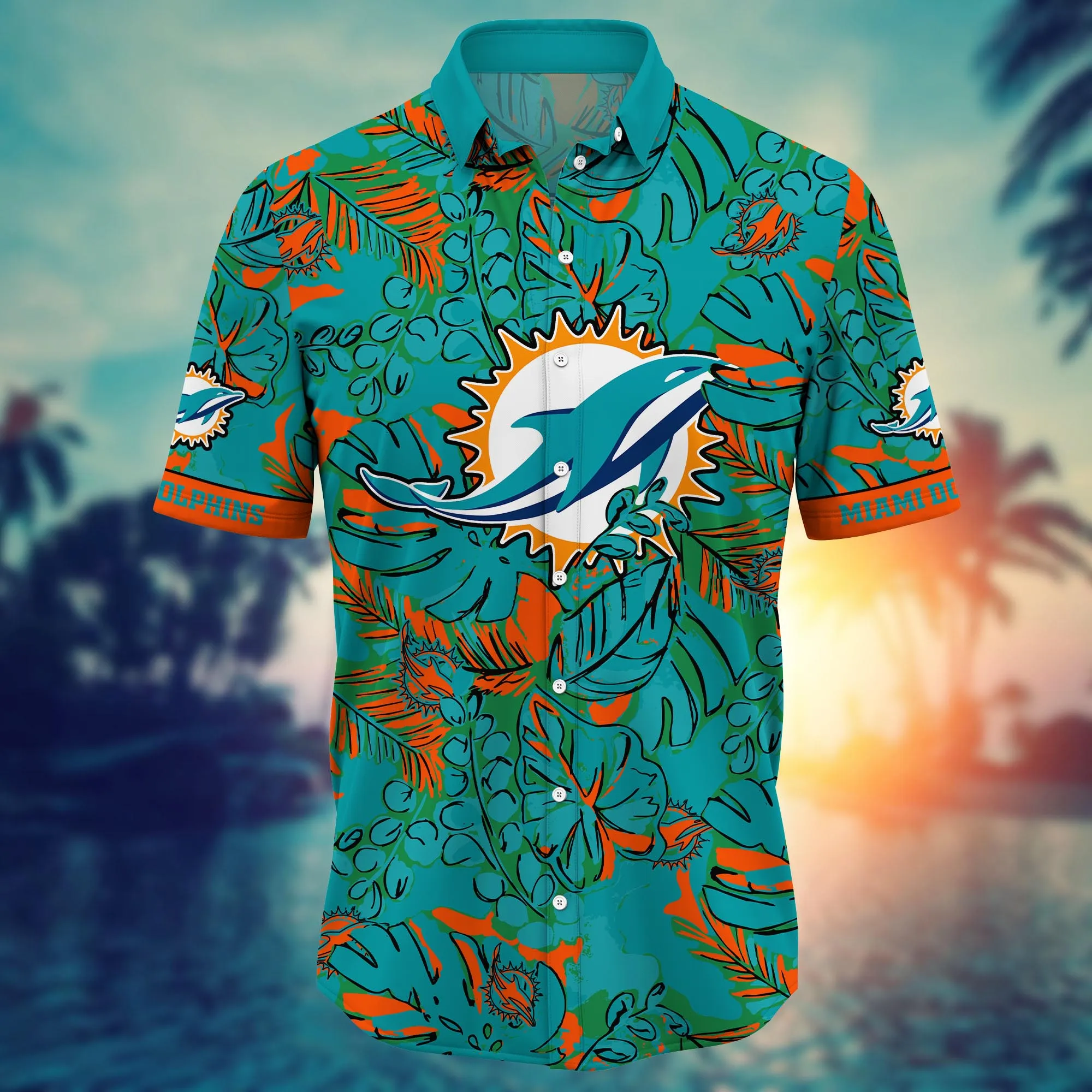 Miami Dolphins NFL Hawaiian Shirt Hammocks Aloha Shirt
