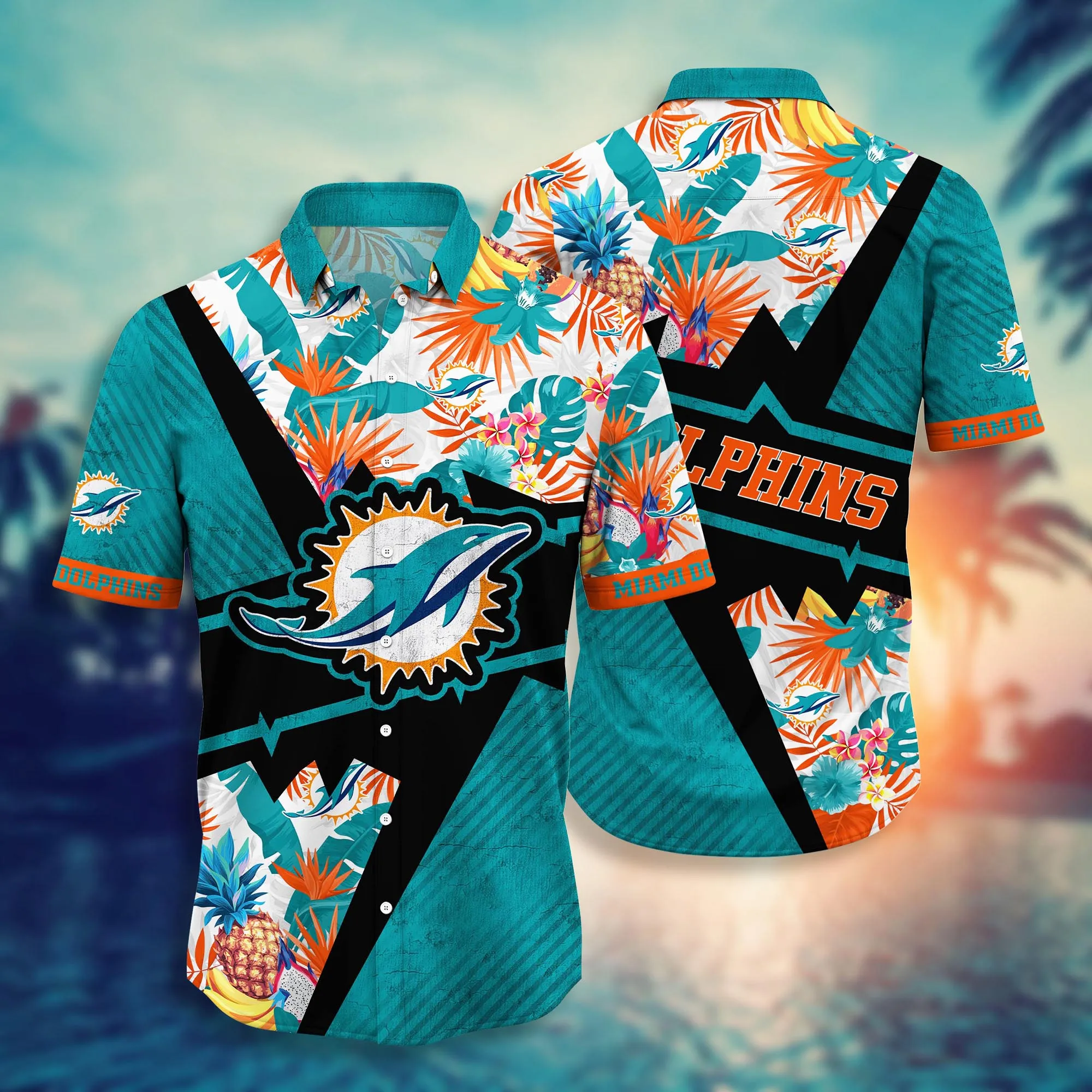Miami Dolphins NFL Hawaiian Shirt Hot Sands Aloha Shirt