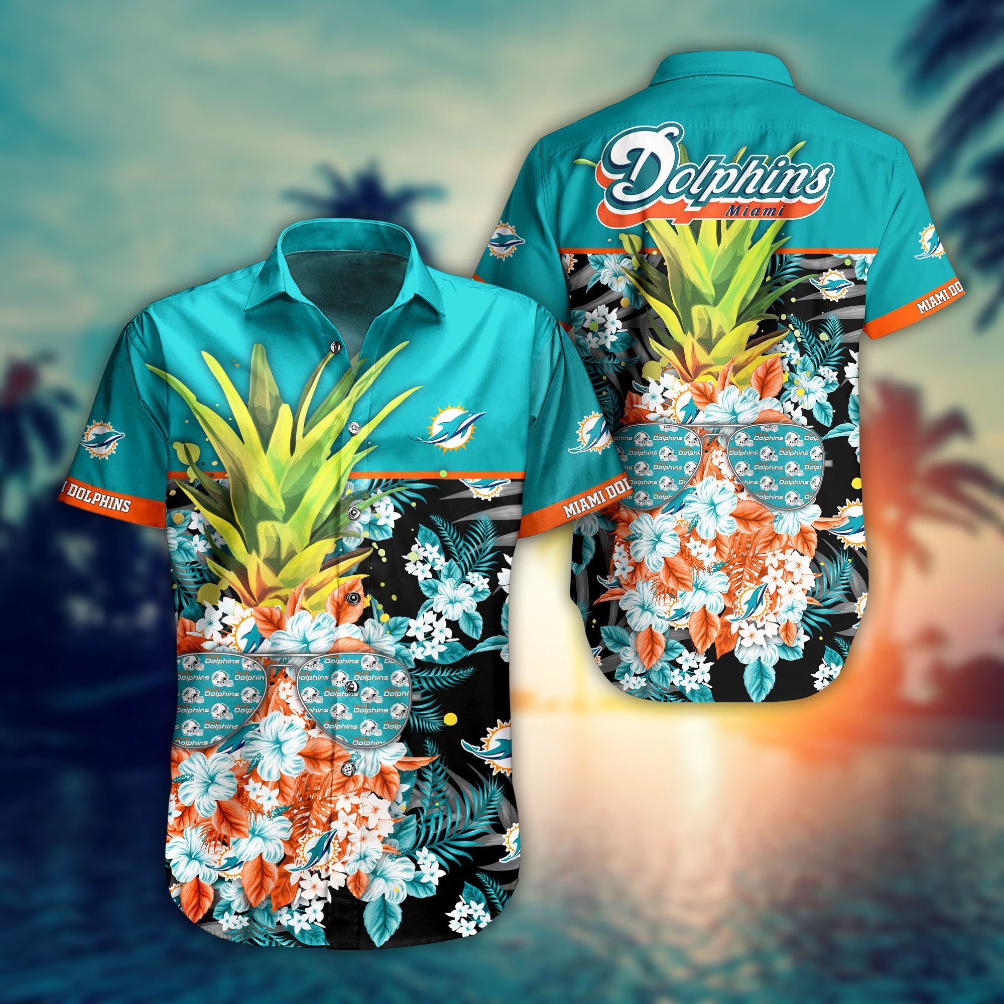 Miami Dolphins NFL Hawaiian Shirt: Pineapple New Trending Edition
