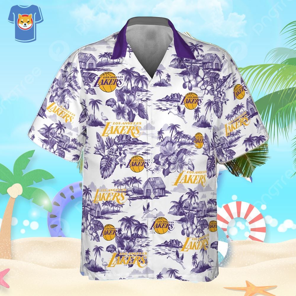 Miami Heat Basketball Inspired Hawaiian Beach Vacation Shirt