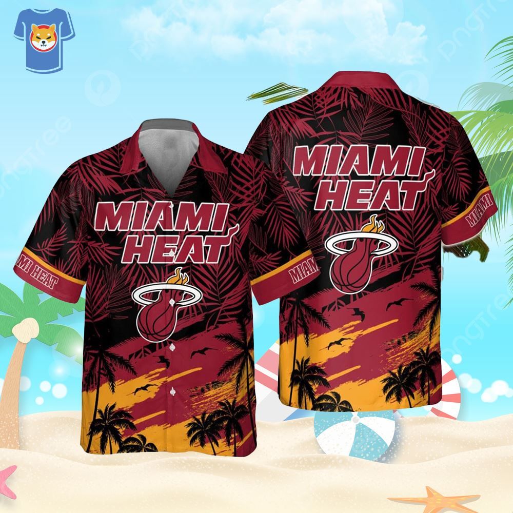 Miami Heats National Basketball Association Hawaiian Shirt Miami Heats National Basketball Association Hawaiian Shirt