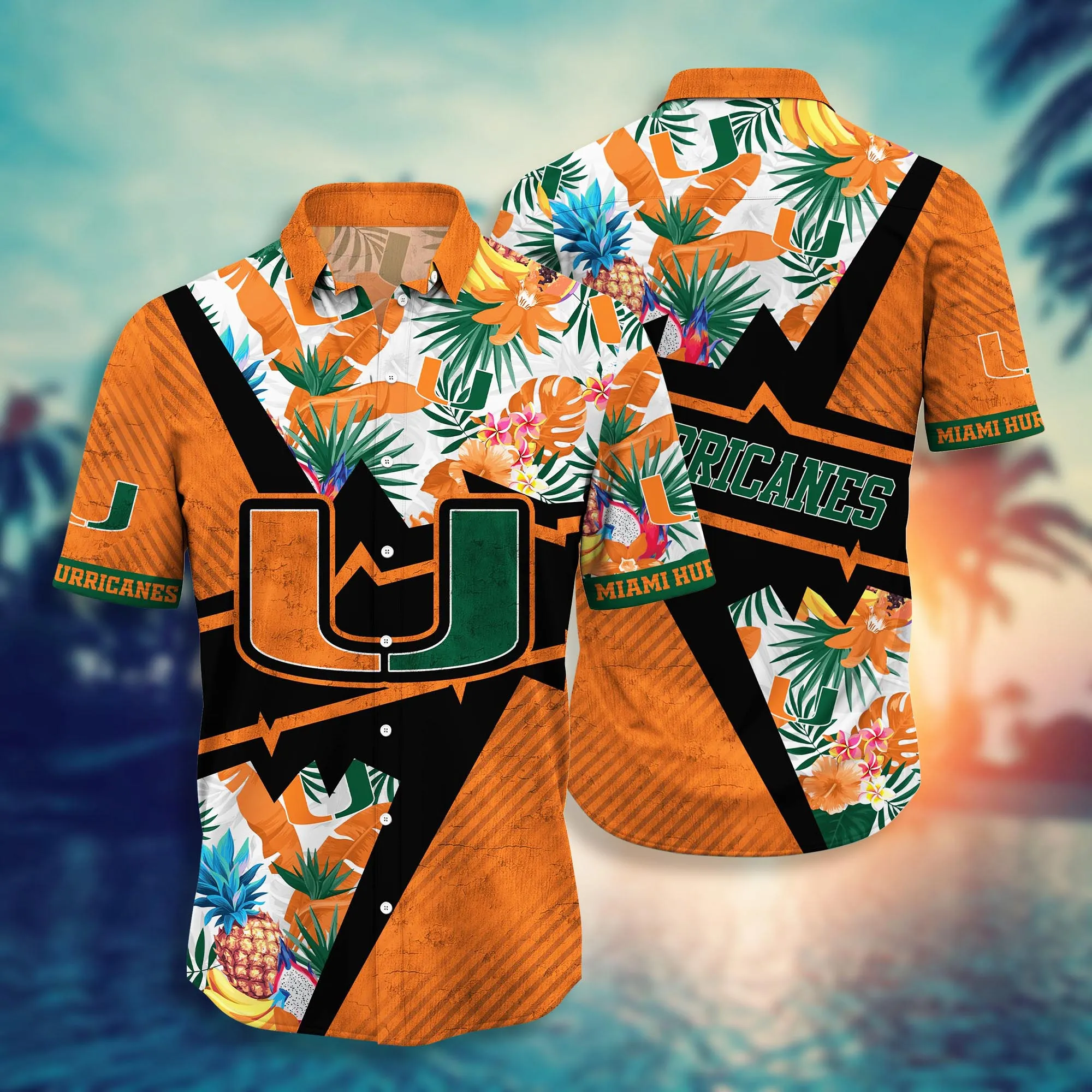Miami Hurricanes NCAA Hawaiian Shirt Barbecues Aloha Shirt