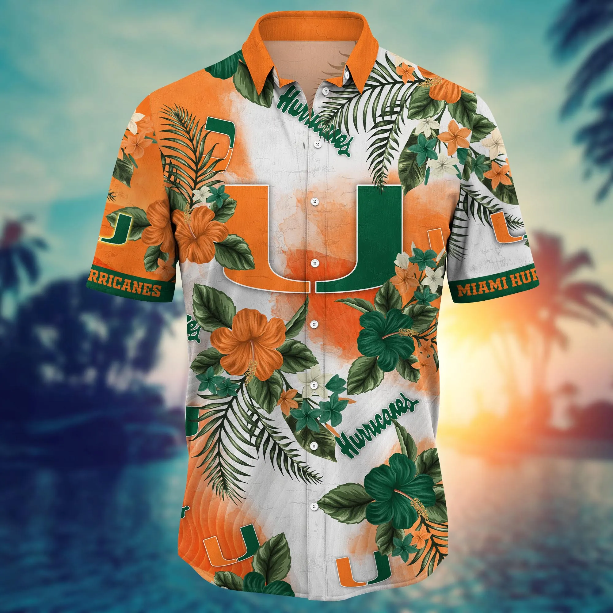Miami Hurricanes NCAA Hawaiian Shirt Beach Ballstime Aloha Shirt