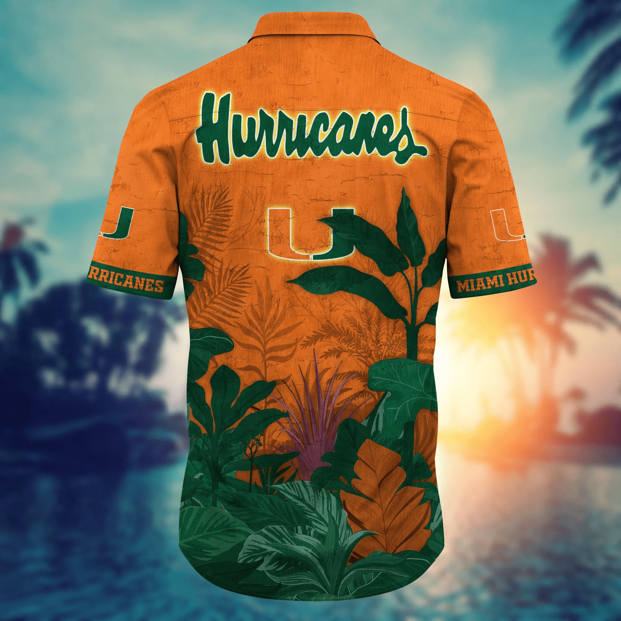 Miami Hurricanes NCAA Hawaiian Shirt Seaside Aloha Shirt
