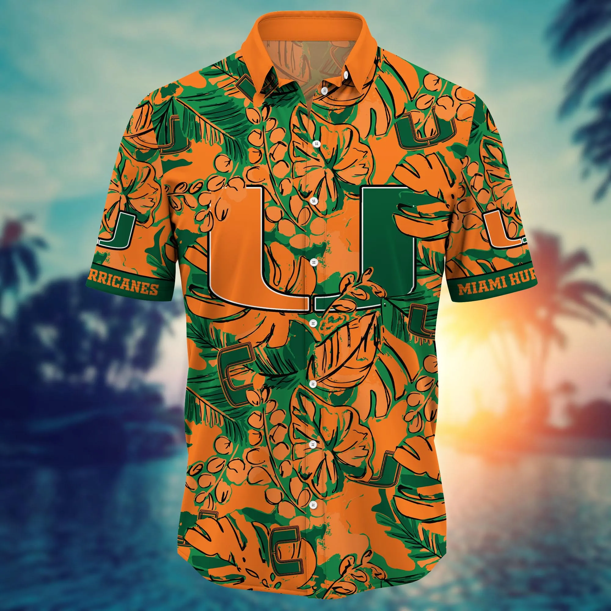 Miami Hurricanes NCAA Hawaiian Shirt Sun Rays Aloha Shirt