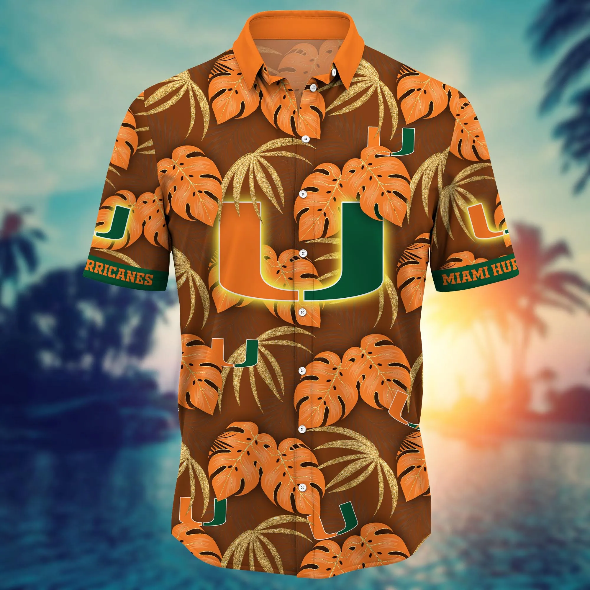 Miami Hurricanes NCAA Hawaiian Shirt Sunbath Aloha Shirt