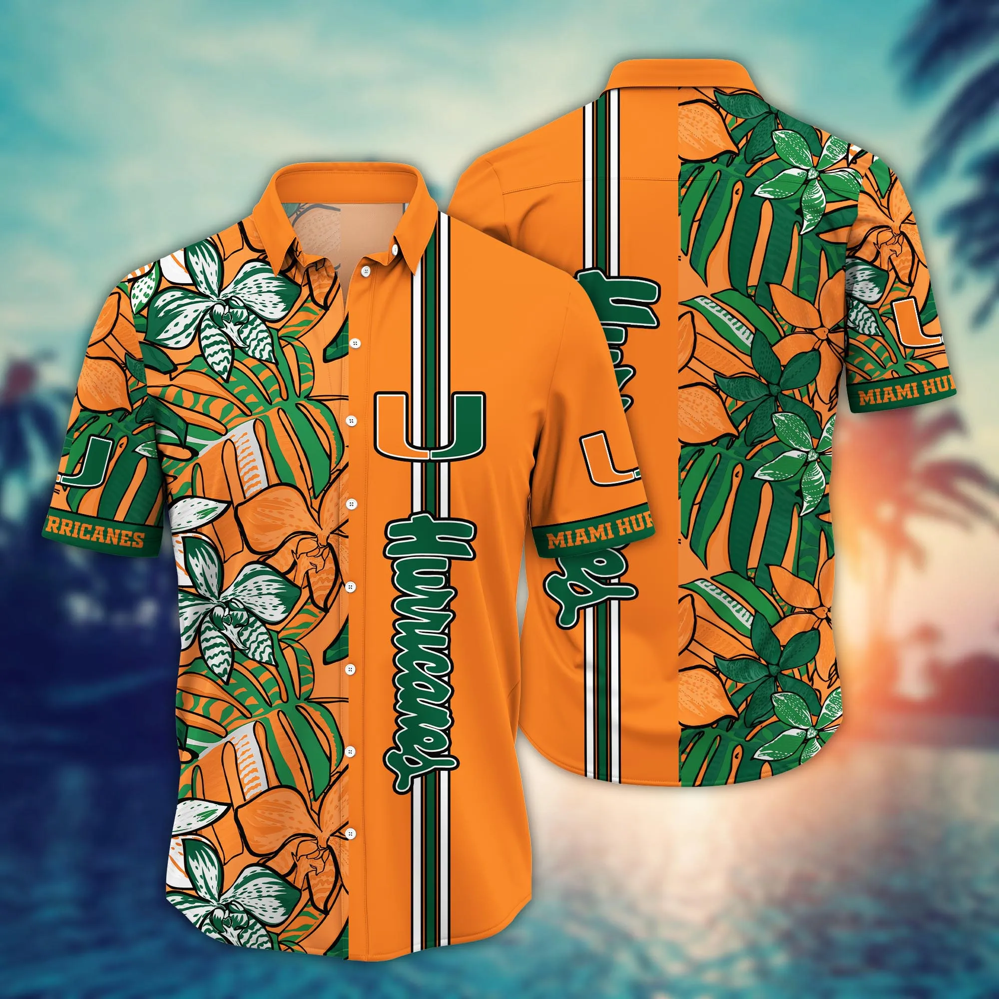 Miami Hurricanes NCAA Hawaiian Shirt Sunlight Aloha Shirt