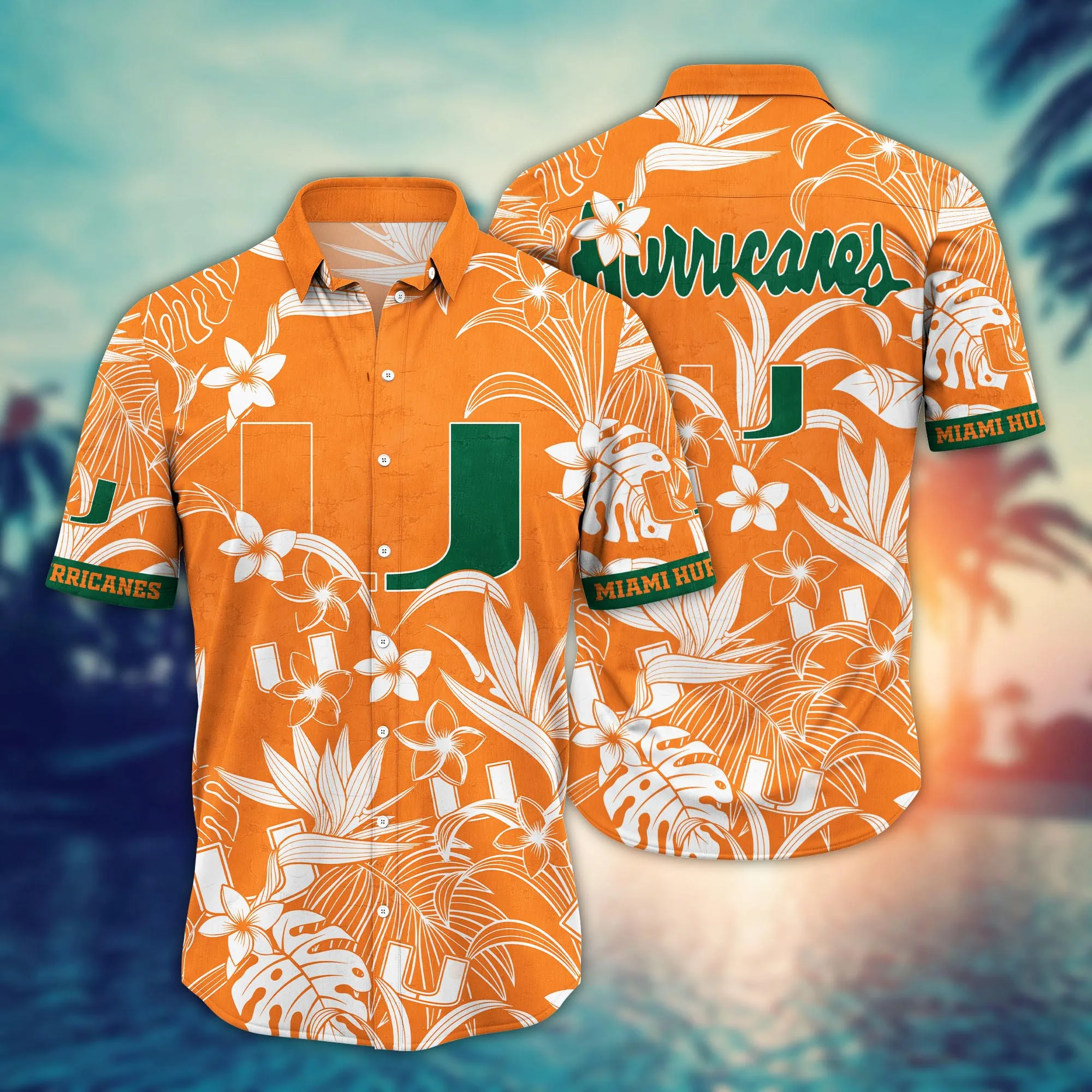 Miami Hurricanes NCAA Hawaiian Shirt Sunlittime Aloha Shirt Miami Hurricanes NCAA Hawaiian Shirt Sunlittime Aloha Shirt