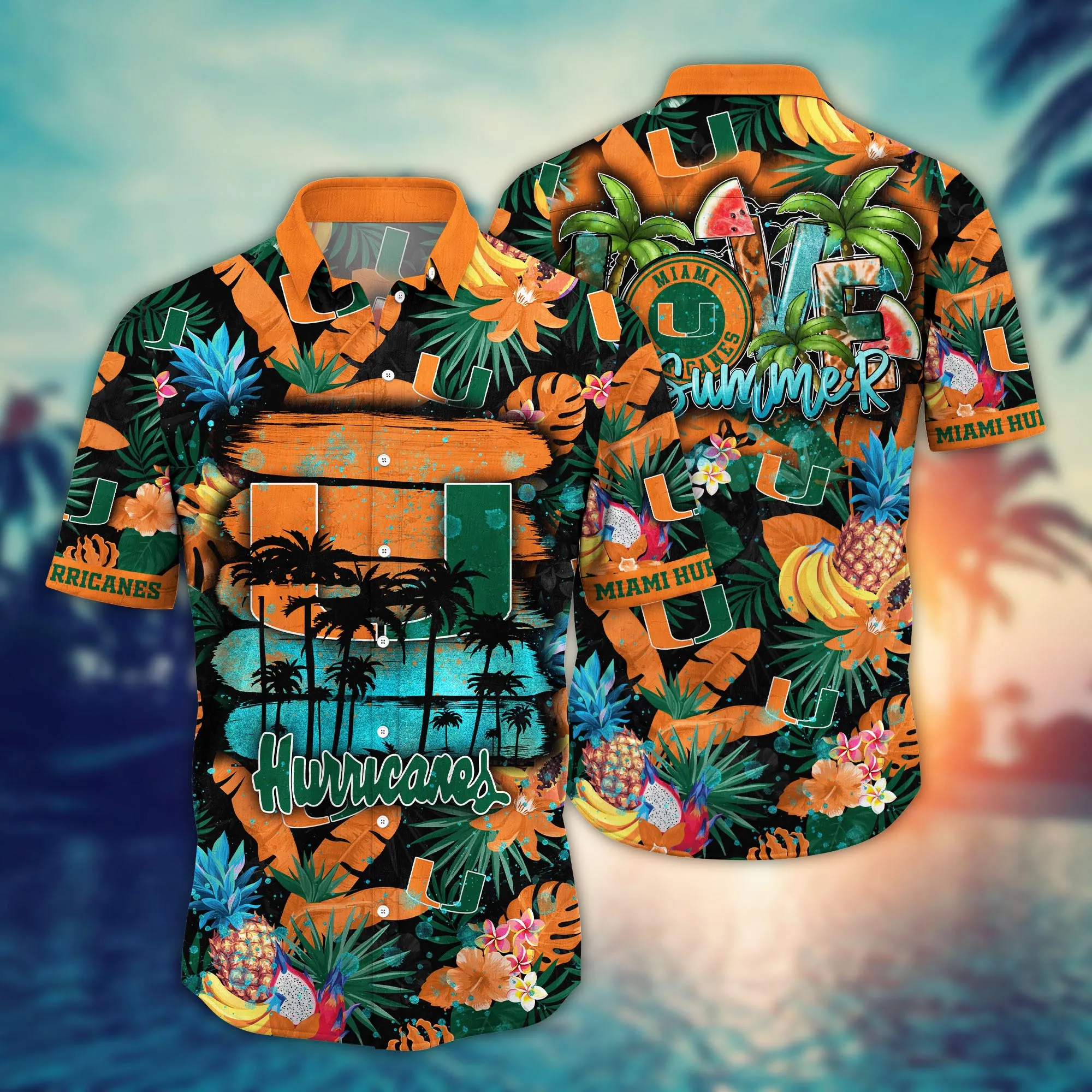 Miami Hurricanes NCAA Hawaiian Shirt Warmthtime Aloha Shirt Miami Hurricanes NCAA Hawaiian Shirt Warmthtime Aloha Shirt