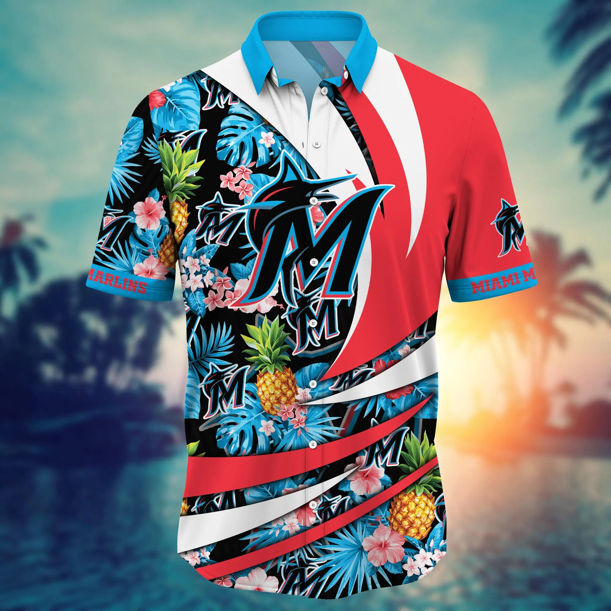 Miami Marlins MLB Hawaiian Shirt Heat Aloha Shirt